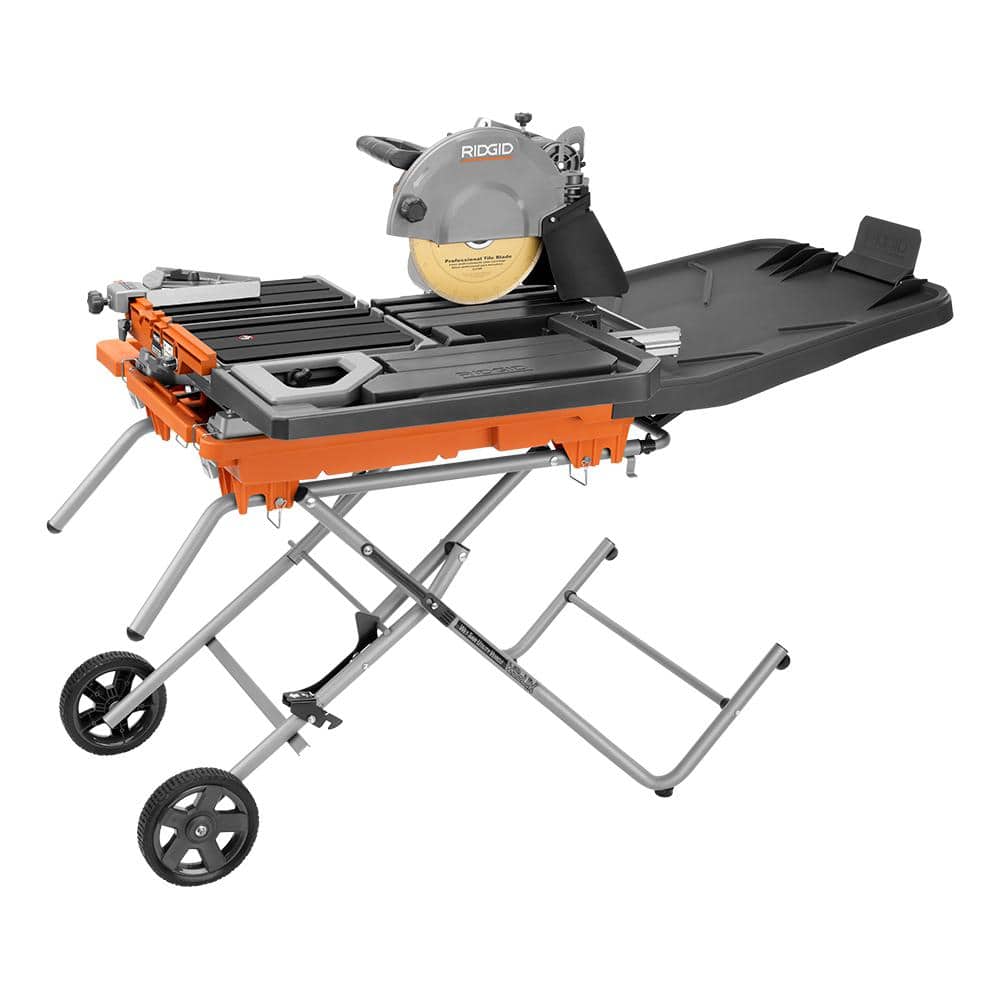 15 Amp 10 in. Wet Tile Saw with Portable Stand – RIDGID Canada