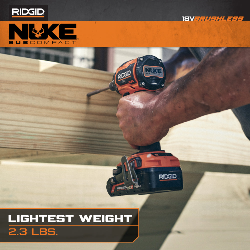 18V NUKE Subcompact Brushless STEALTH FORCE Oil Pulse Impact Driver