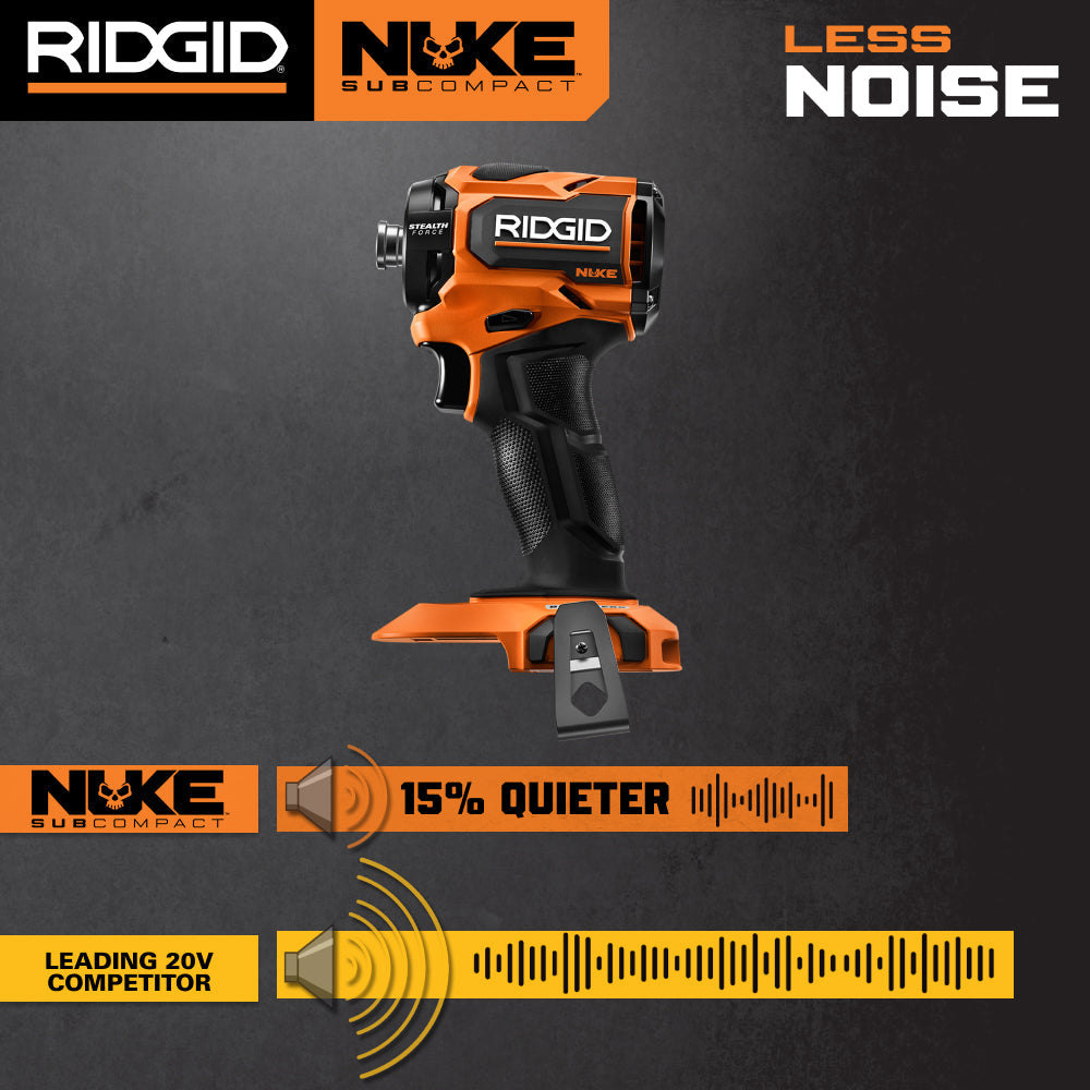 18V NUKE Subcompact Brushless STEALTH FORCE Oil Pulse Impact Driver