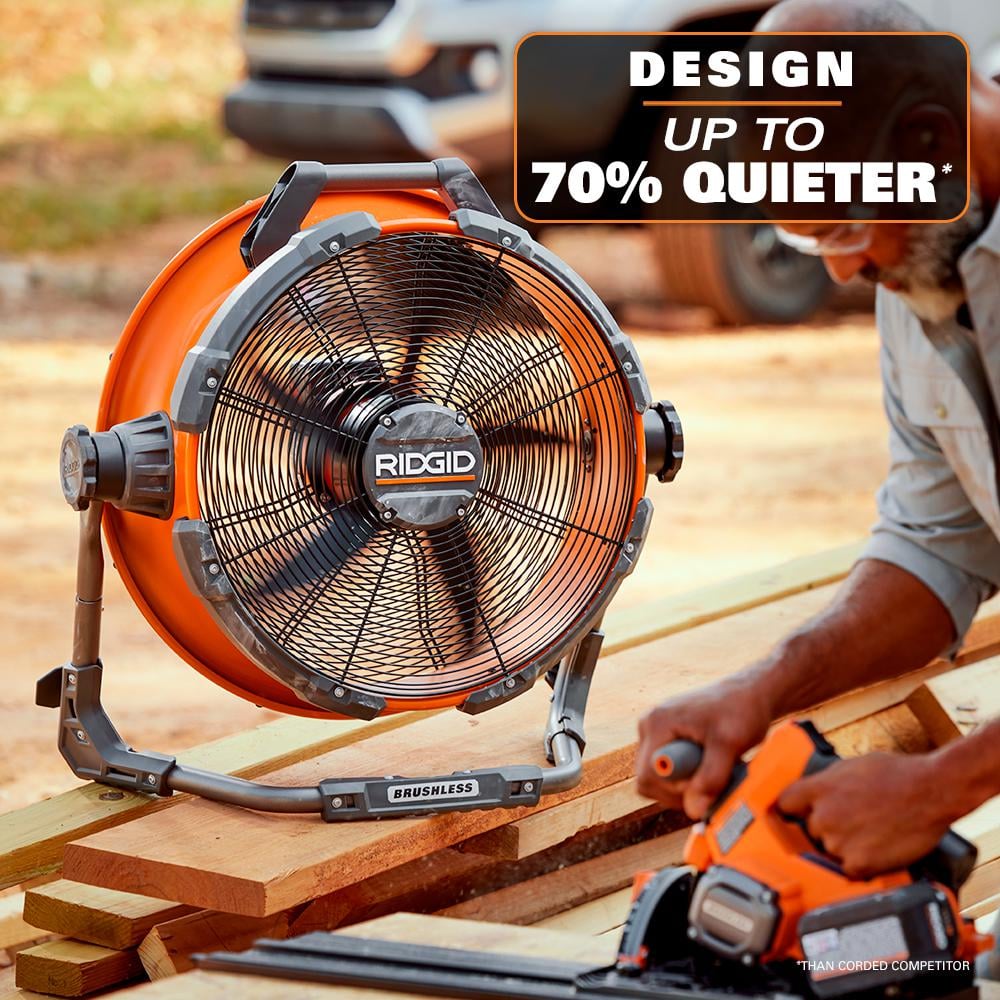 Ventilateur à tambour hybride sans balais 18 V 18 po (outil uniquement)