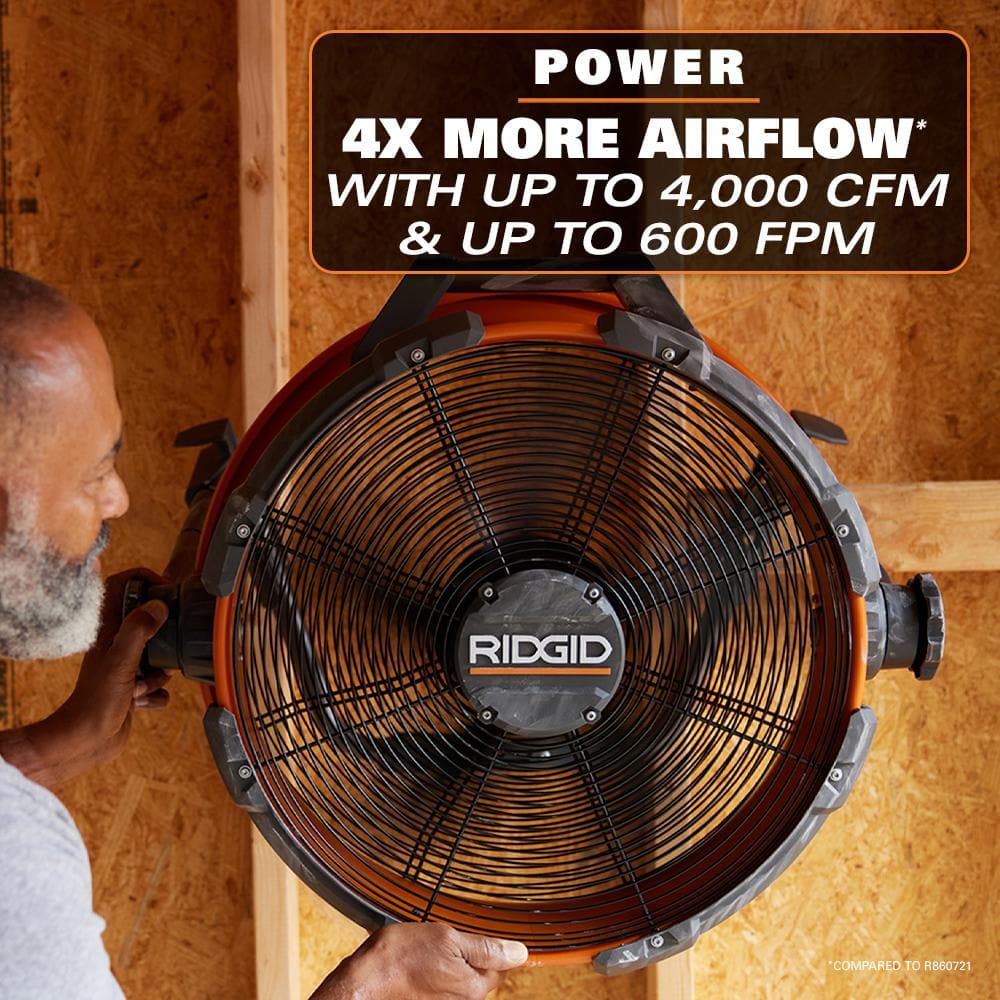 Ventilateur à tambour hybride sans balais 18 V 18 po (outil uniquement)
