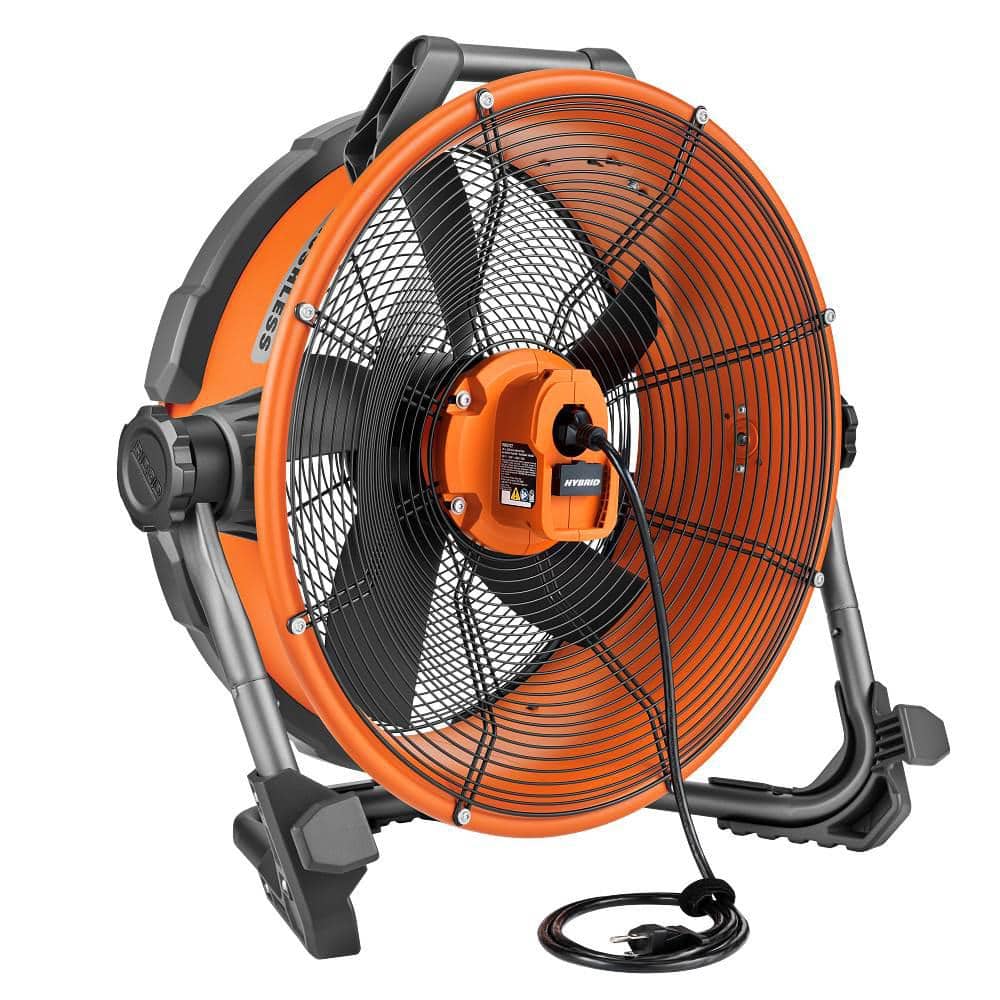 Ventilateur à tambour hybride sans balais 18 V 18 po (outil uniquement)