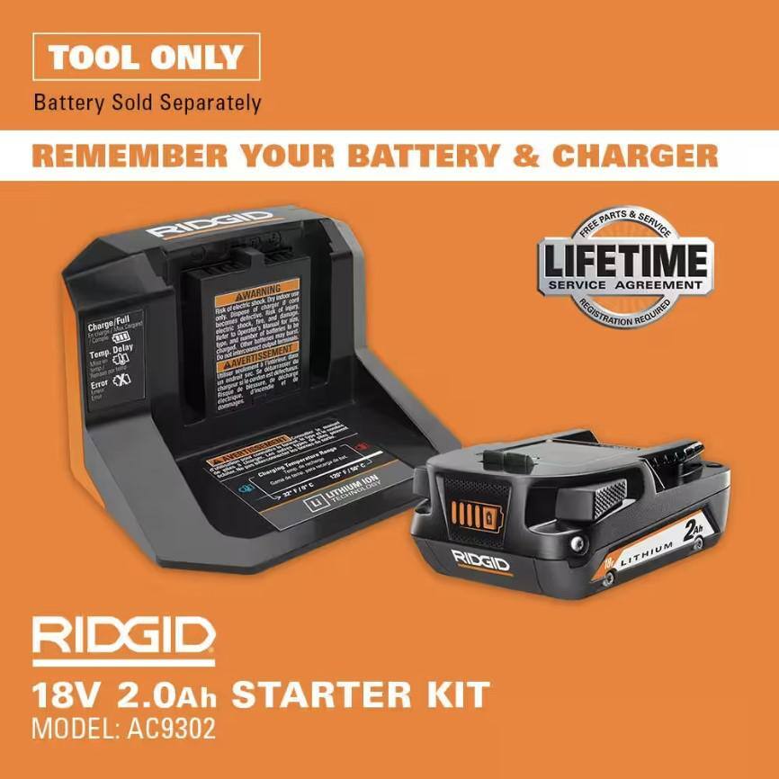 Kit pistolet à colle haute température professionnel sans fil 18 V avec batterie 2,0 Ah et chargeur