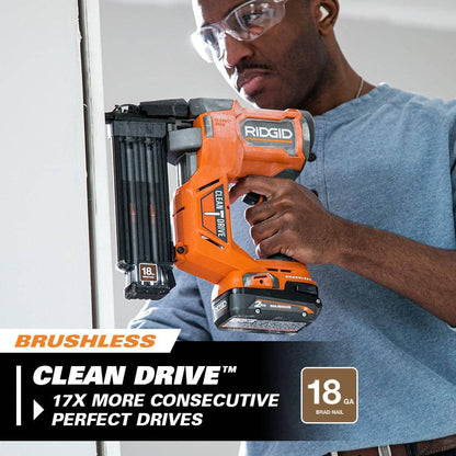 Cloueuse de finition sans fil 18 V, calibre 18, 2-1/8 po (outil seul), avec technologie CLEAN DRIVE