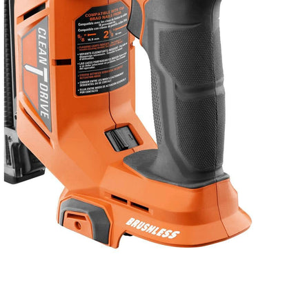 Cloueuse de finition sans fil 18 V, calibre 18, 2-1/8 po, avec technologie CLEAN DRIVE, batterie 2,0 Ah et chargeur