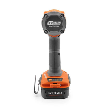 Clé à chocs sans fil 18 V SubCompact sans balais de 3/8 po avec batterie 2,0 Ah, chargeur et sacoche
