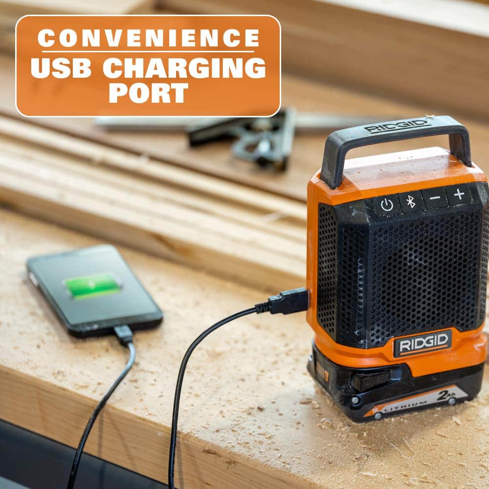 Haut-parleur sans fil 18 V avec technologie sans fil Bluetooth (outil uniquement)