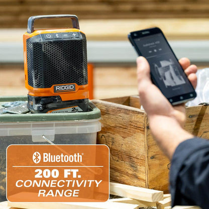 Haut-parleur sans fil 18 V avec technologie sans fil Bluetooth (outil uniquement)