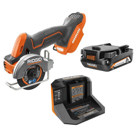 Scie multi-matériaux sans fil 18 V SubCompact de 7,6 cm (3 po) avec (3) molettes de coupe, batterie 2,0 Ah et chargeur 18 V