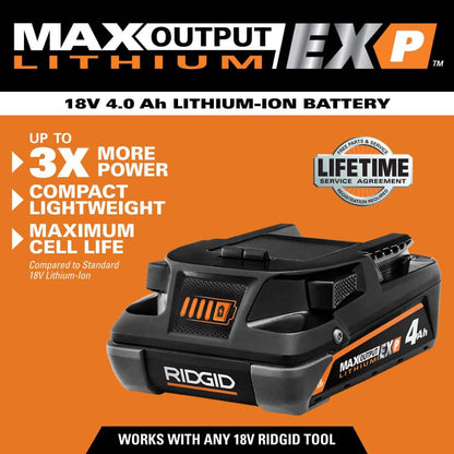 Batterie lithium-ion EXP 18 V 4,0 Ah à sortie maximale