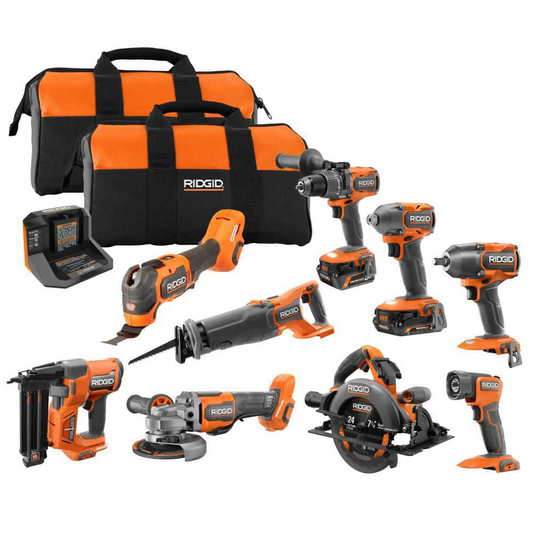 Kit combiné sans balais 18 V 9 outils avec batteries de sortie MAX de 6,0 Ah et 2,0 Ah et chargeur