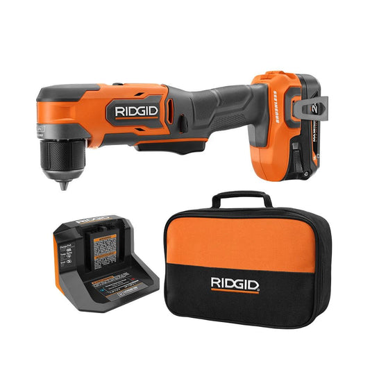 Perceuse à angle droit sans fil 18 V SubCompact de 3/8 po avec batterie de 2,0 Ah MAX et chargeur