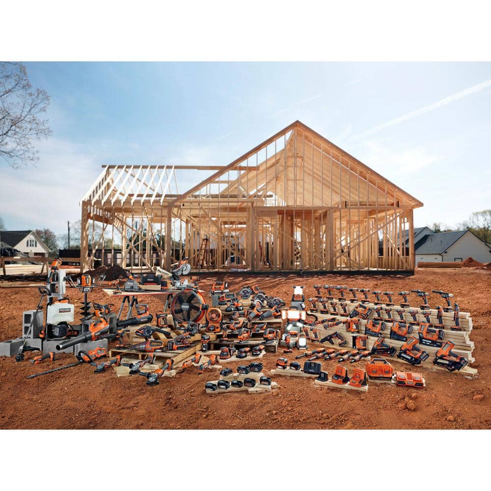 Souffleur de chantier compact sans fil au lithium-ion 18 V avec buse de gonflage/dégonflage