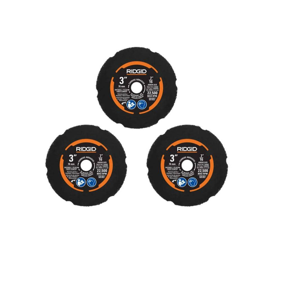 Carbide Cut-Off Wheel Set (3-Piece)