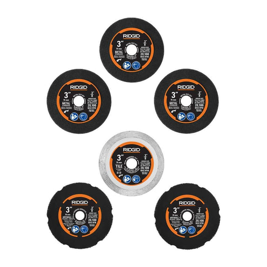 Kit de meules à tronçonner (6 pièces)