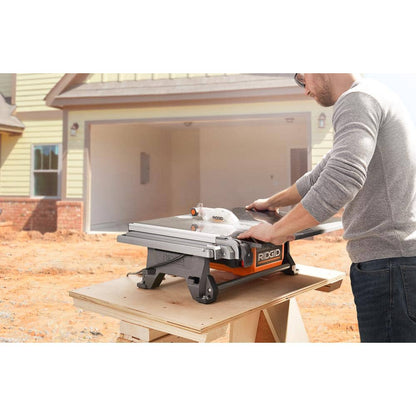 Scie à carrelage humide de table filaire avec lame de 7 po et 6,5 A