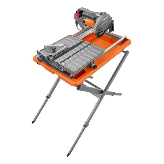 Scie à carrelage humide filaire avec lame de 7 po et support de 9 A