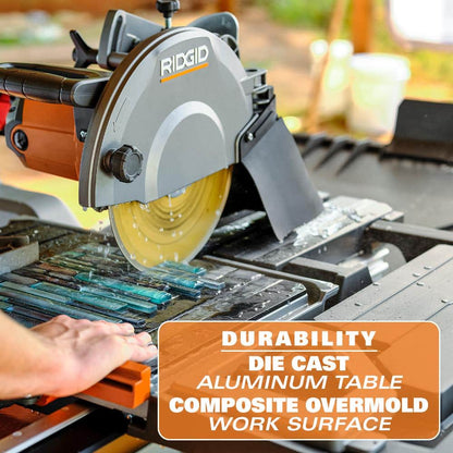 Scie à carrelage humide 15 A 10 po avec support portatif