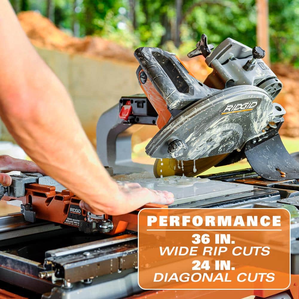 15 Amp 10 in. Wet Tile Saw with Portable Stand – RIDGID Canada