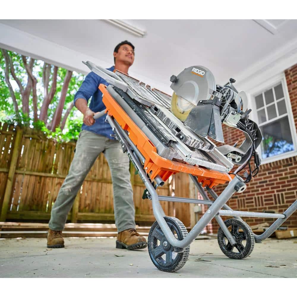 Scie à carrelage humide 15 A 10 po avec support portatif
