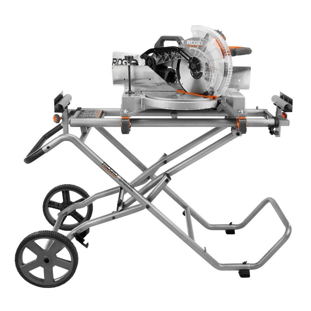Support de scie à onglet mobile pliable avec supports de montage