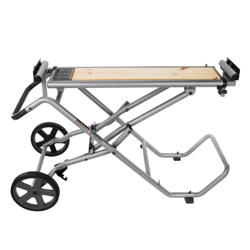 Support de scie à onglet mobile pliable avec supports de montage