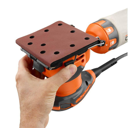 Toupie à base fixe filaire de 5,5 A avec ponceuse à feuille 1/4 filaire de 2,4 A
